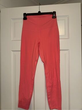 lululemon athletica Coral Pink High-Rise Leggings